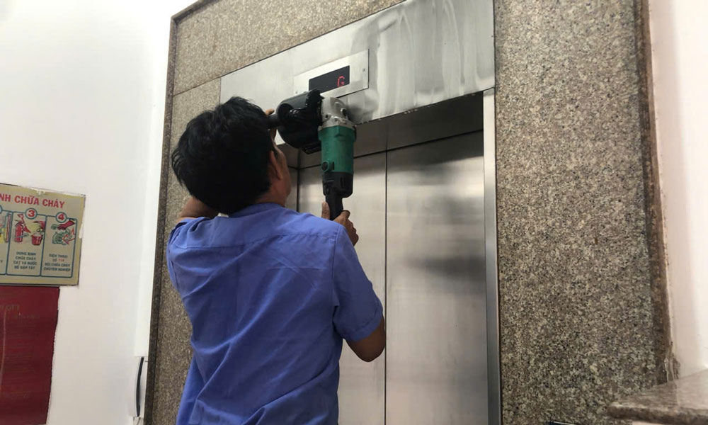 Dịch vụ đánh bóng thang máy Hà Nội 